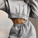 2 Piece Set Sweatsuits Women's Sweatshirt and Sweatpants