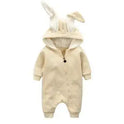 Rabbit Ear Hooded Baby Rompers