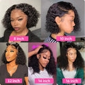 Glueless Wigs Short Curly Bob Wig Wet And Wavy Water Wave Wig Malaysian Lace Front Human Hair Wigs For Women 13x4 Frontal Wig